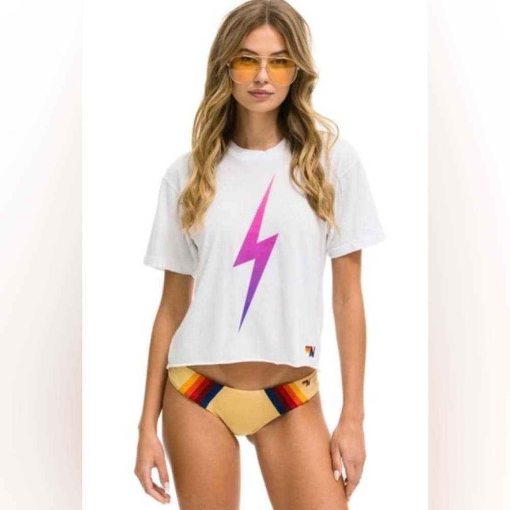 Aviator Nation Bolt Short Sleeve T-shirt. Size Small.